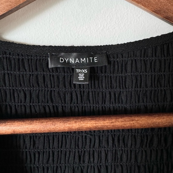 Black balloon sleeve top - Picture 4 of 6